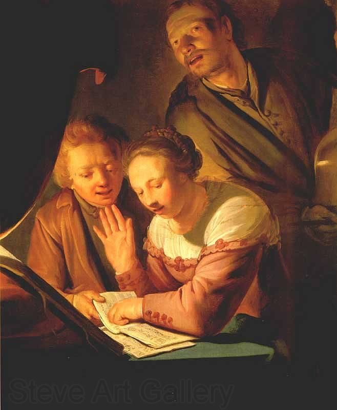 GREBBER, Pieter de Musical Trio Norge oil painting art